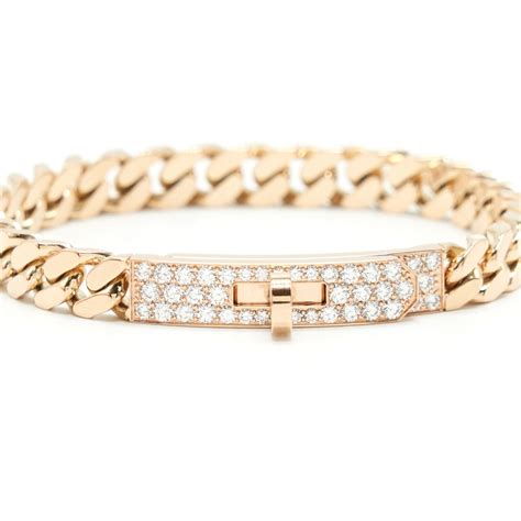 hermes kelly bracelet rose gold price|Hermes kelly gourmette bracelet.